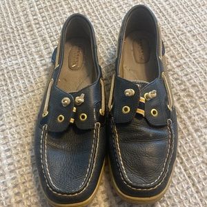 Sperry Navy Blue Loafer Boat Shoe 9.5